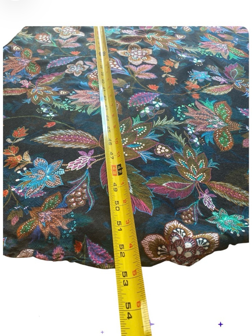 Johnny Was Black Floral Tie-Neck Maxi Dress size L - Picture 13 of 16